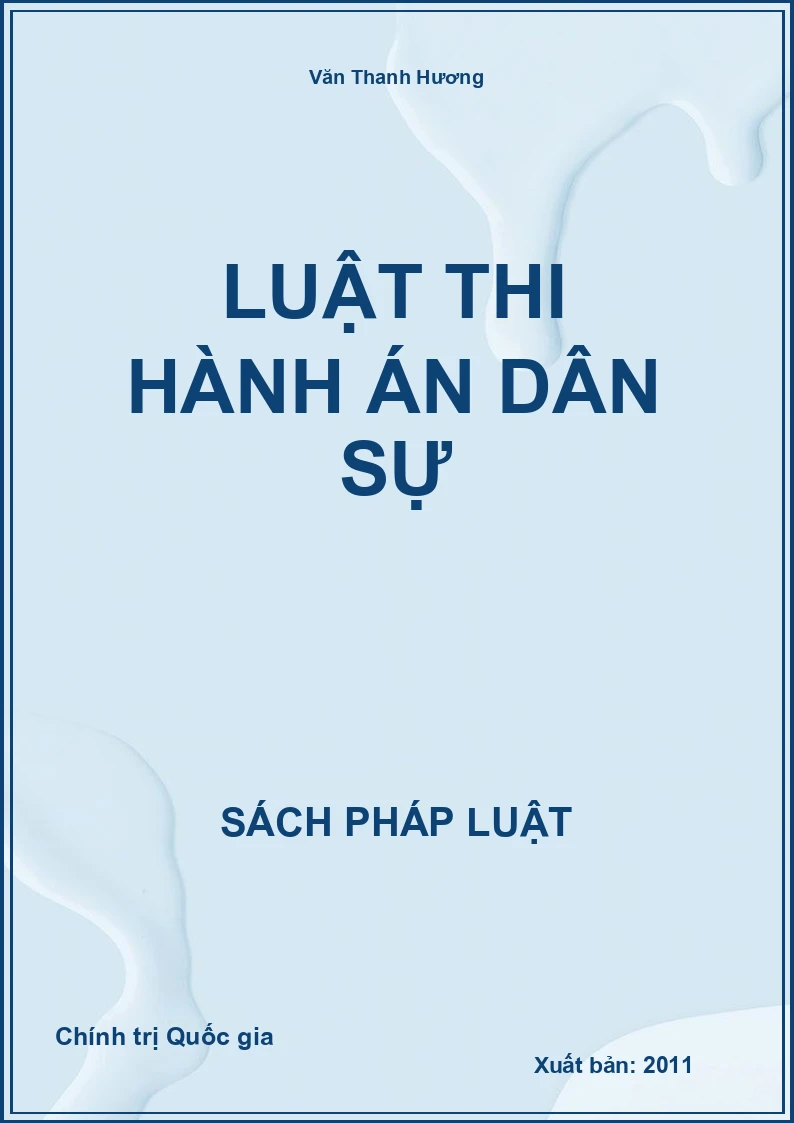 Luật thi hành án dân sự