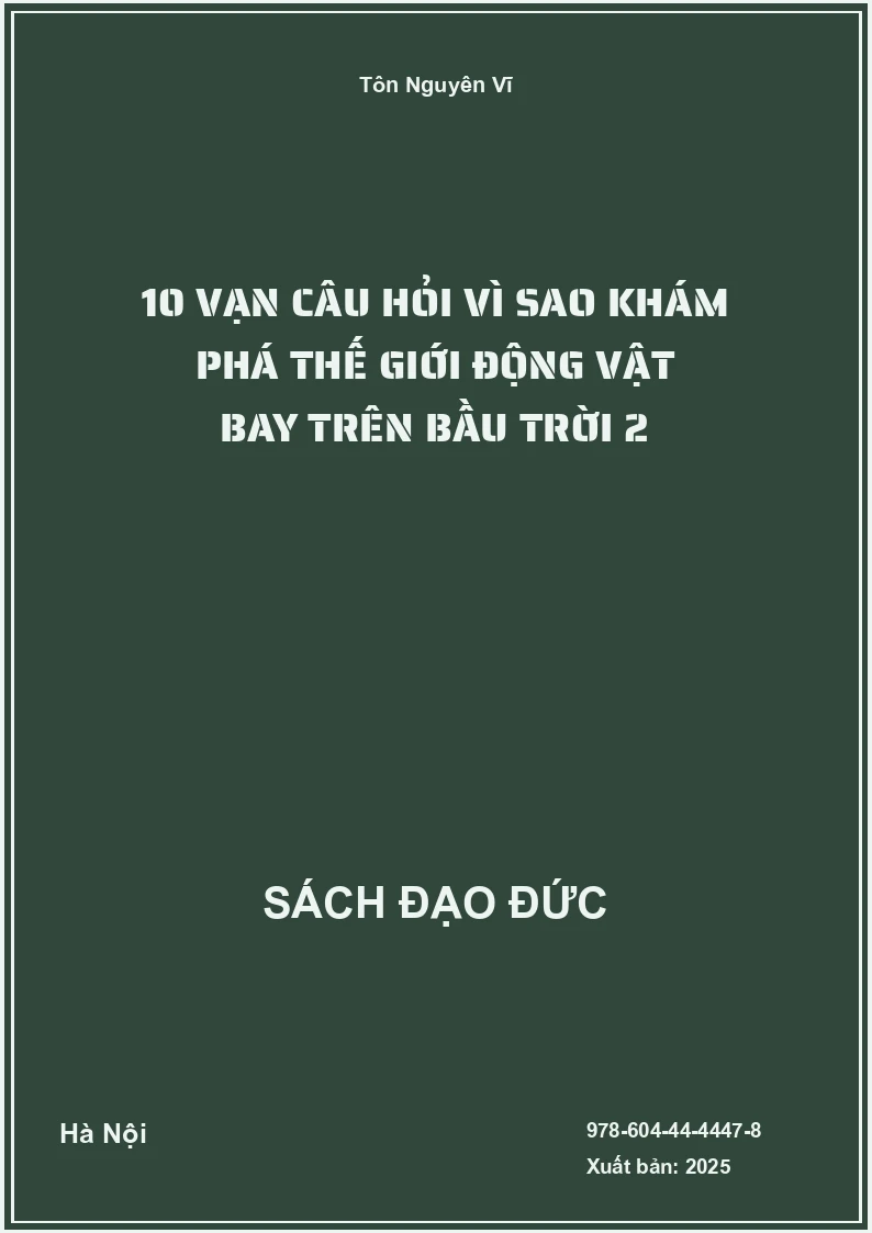 10 Vạn Câu Hỏi Vì Sao Khám Phá Thế Giới Động Vật Bay Trên Bầu Trời 2
