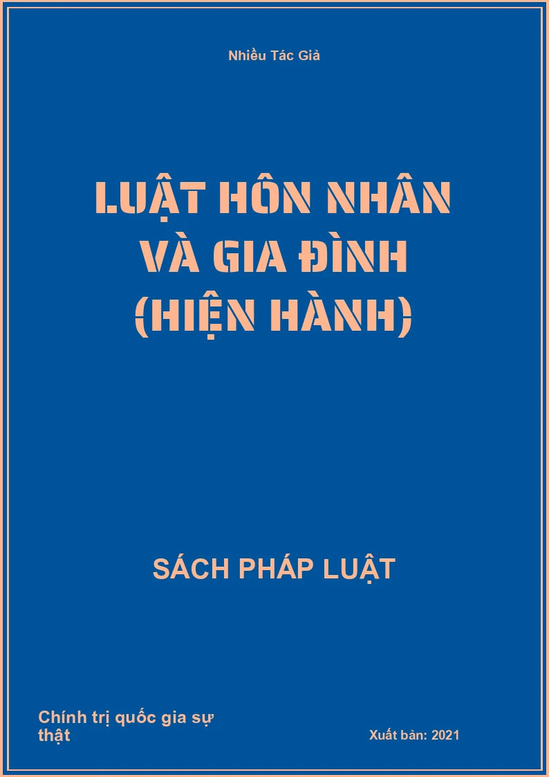Luật hôn nhân và gia đình (hiện hành)