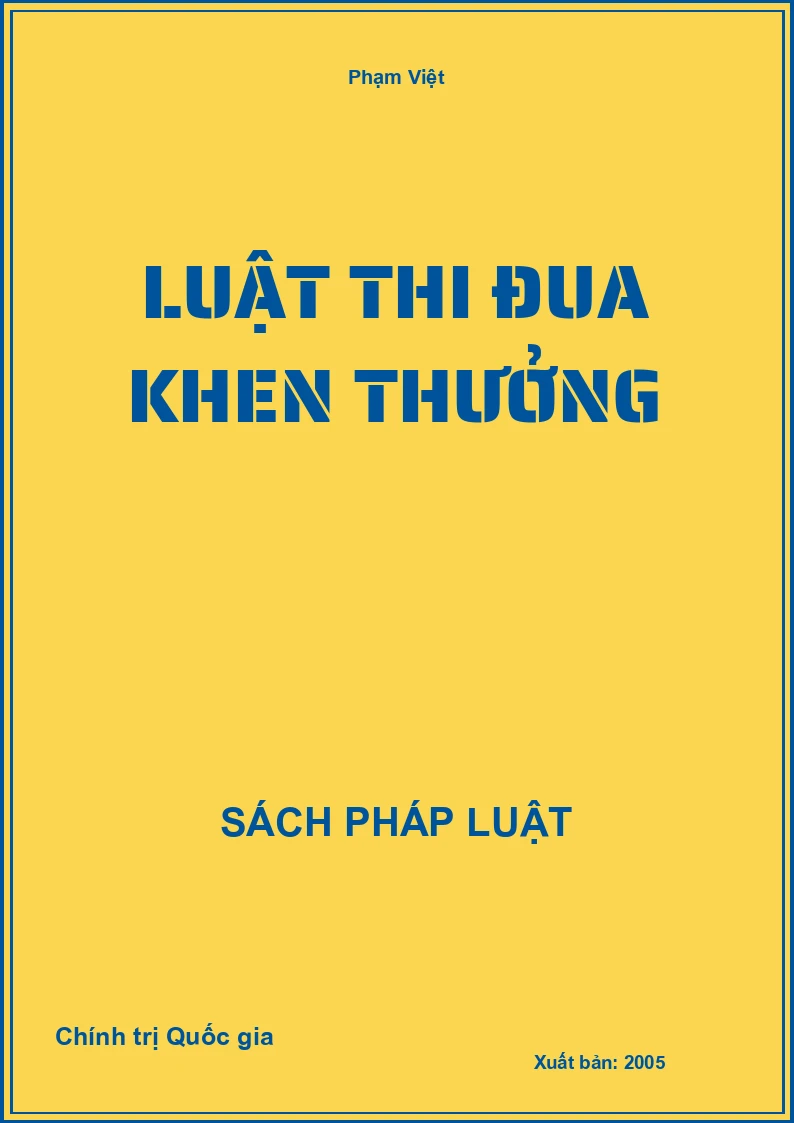 Luật thi đua khen thưởng