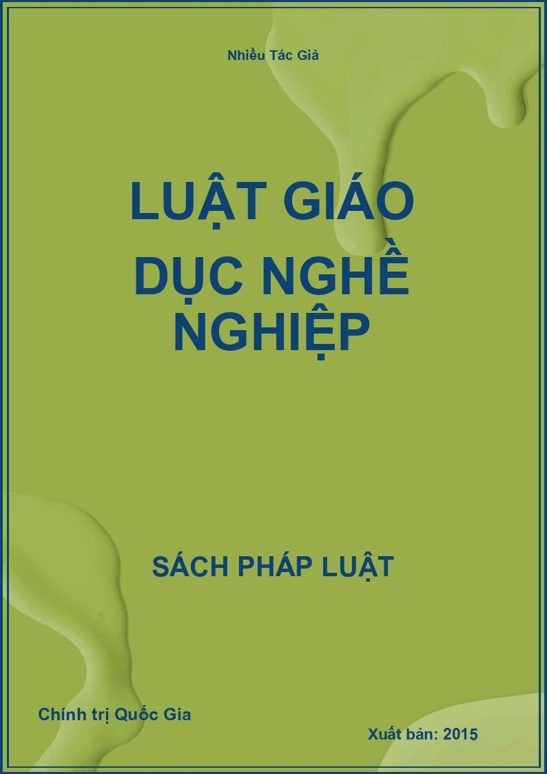 Luật Giáo dục nghề nghiệp