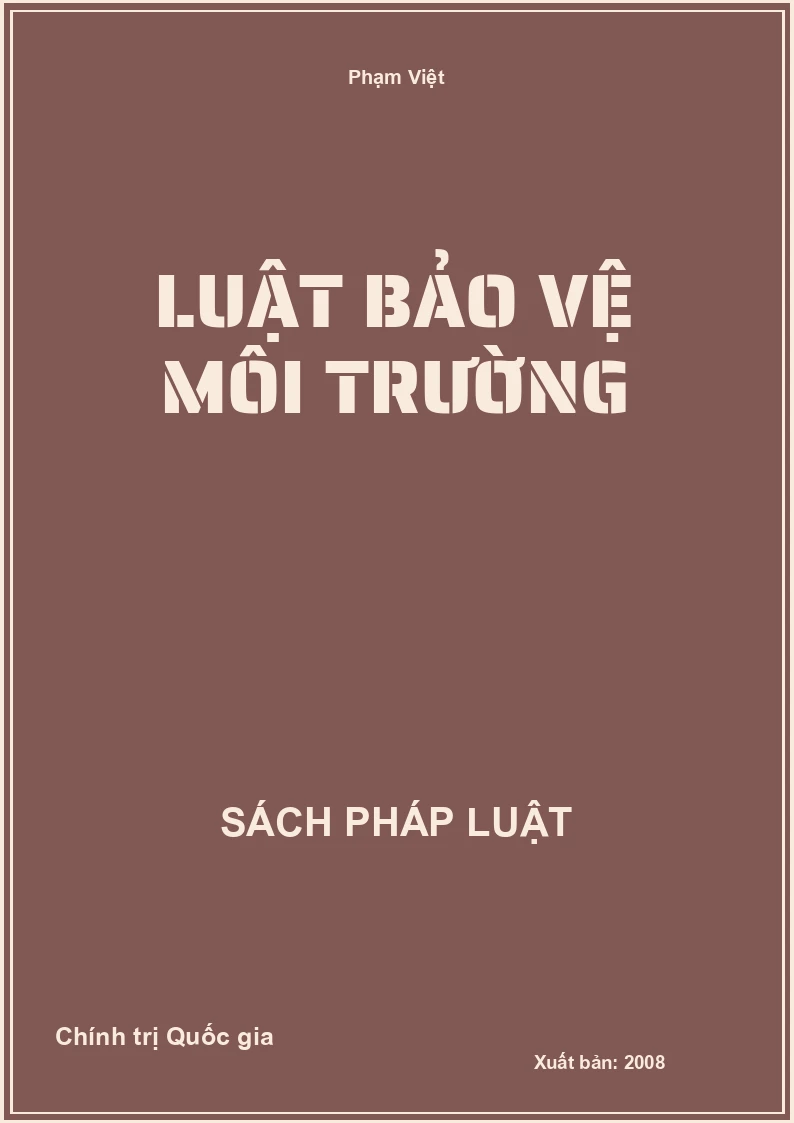 Luật bảo vệ môi trường