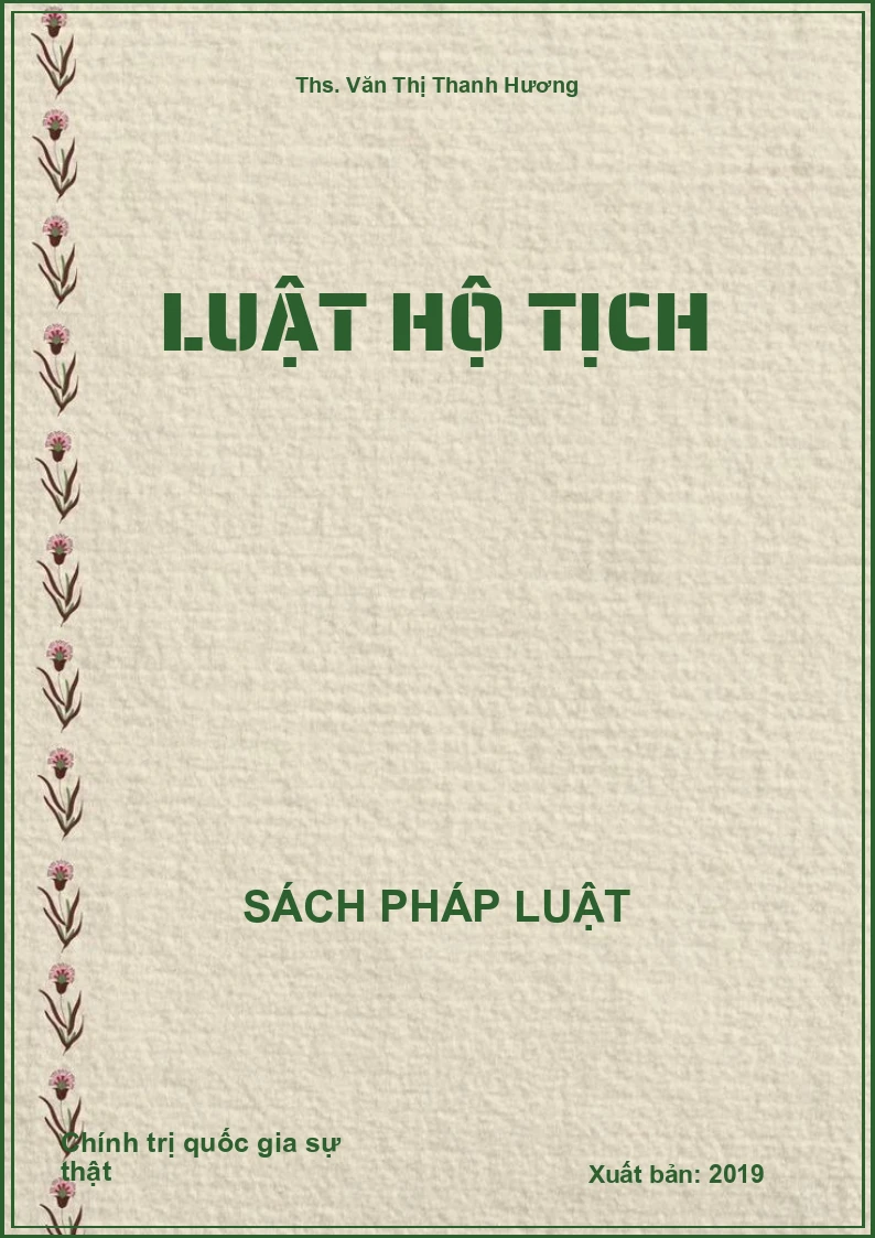 Luật hộ tịch