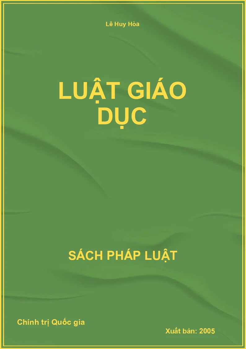 Luật Giáo dục