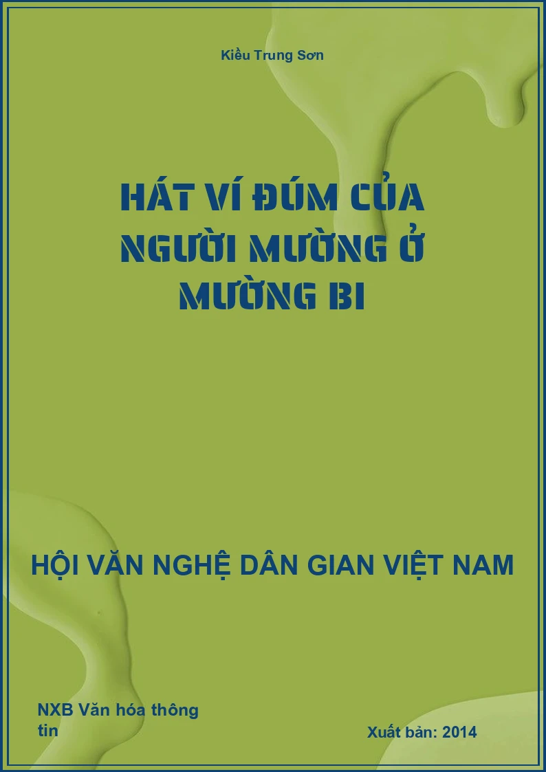 Hát Ví Đúm Của Người Mường Ở Mường Bi