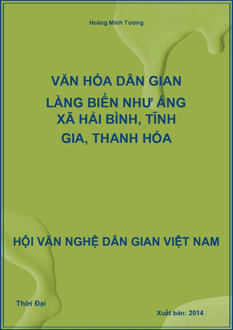Văn Hóa Dân Gian Làng Biển Như Áng Xã Hải Bình, Tĩnh Gia, Thanh Hóa