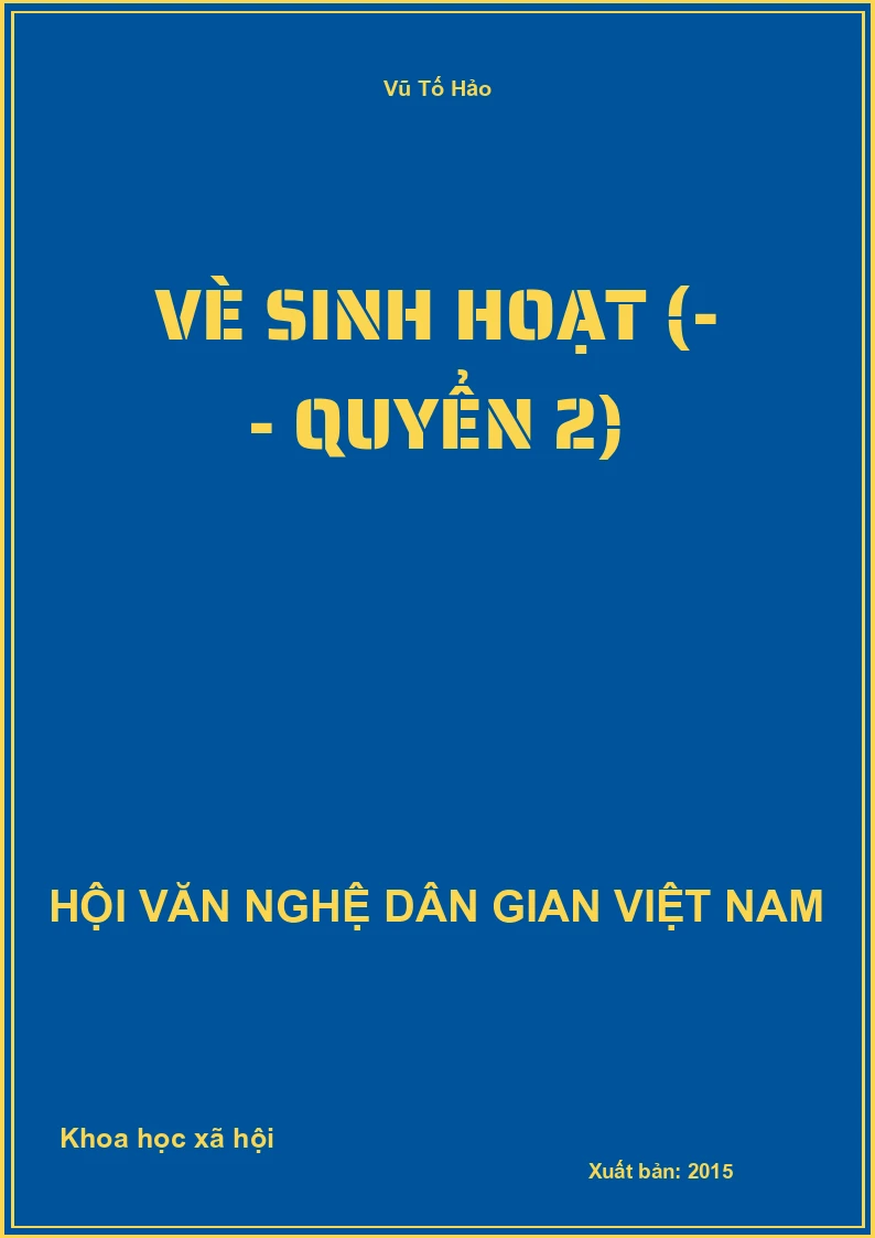 Vè Sinh Hoạt - Quyển 2