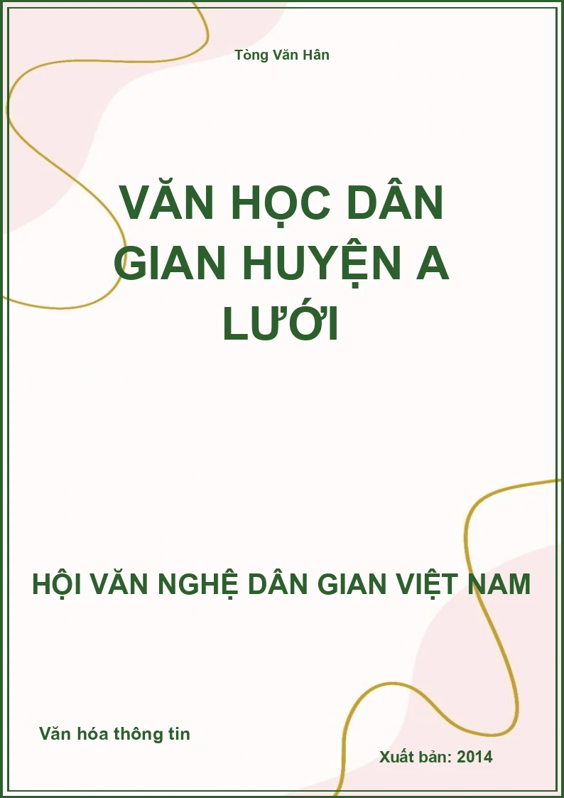 Văn Học Dân Gian Huyện A Lưới