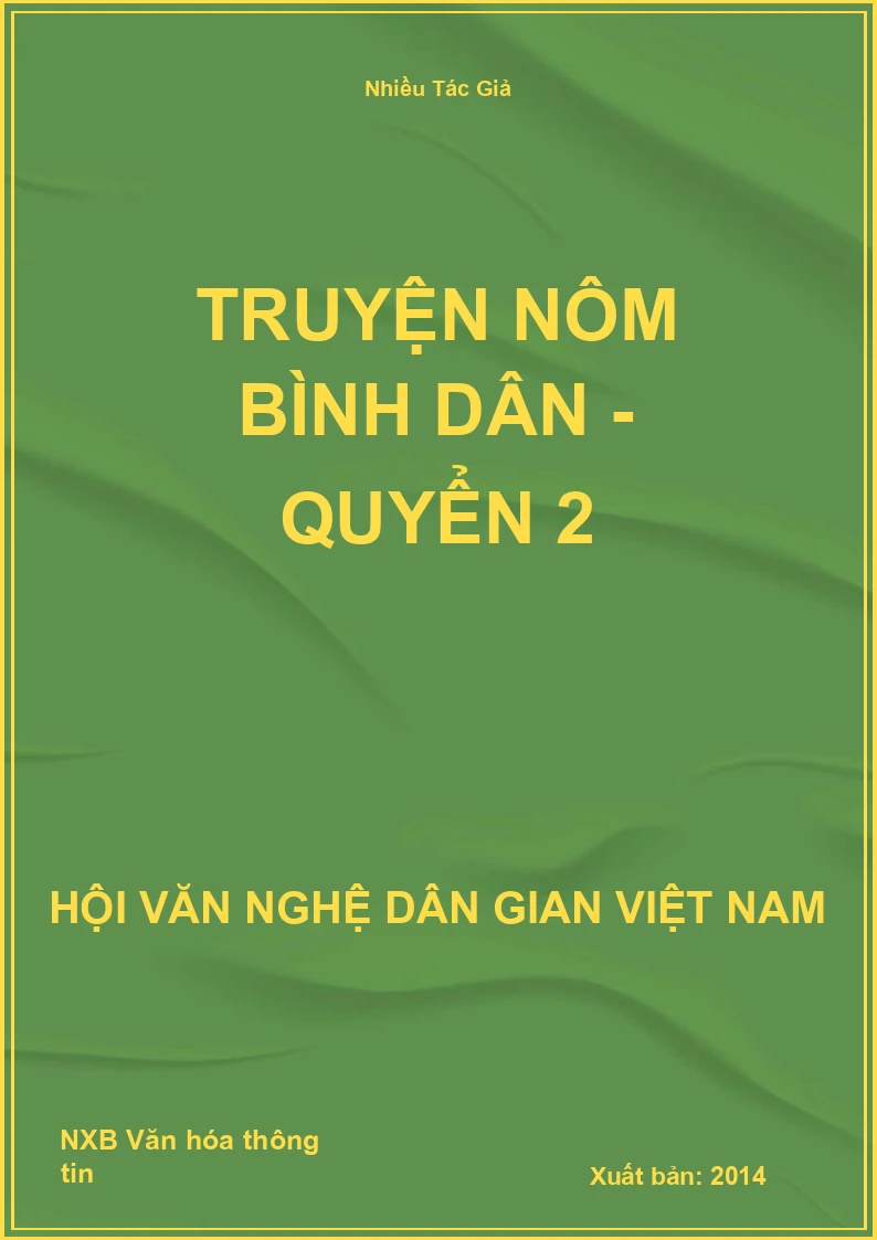 Truyện Nôm Bình Dân - Quyển 2