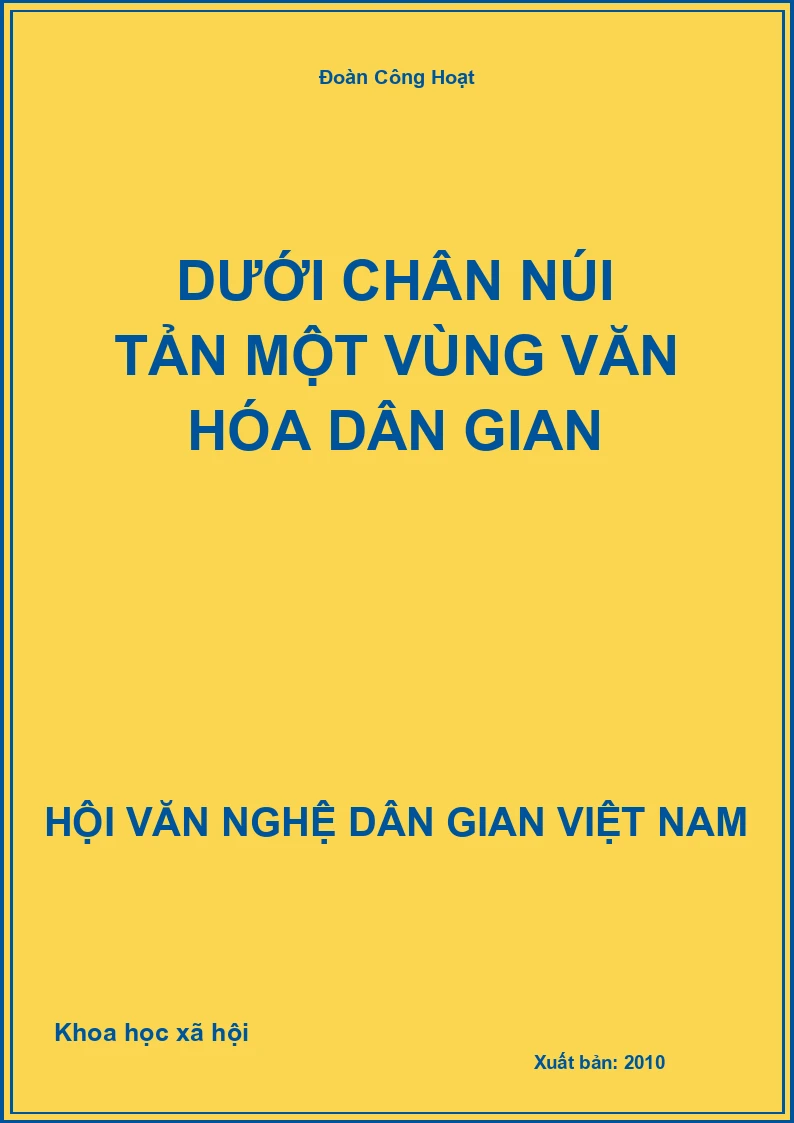 Dưới Chân Núi Tản Một Vùng Văn Hóa Dân Gian