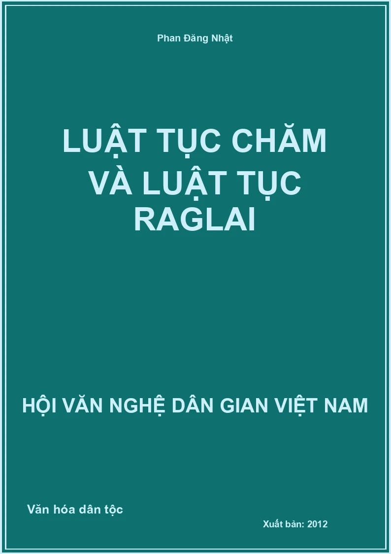 Luật Tục Chăm Và Luật Tục Raglai