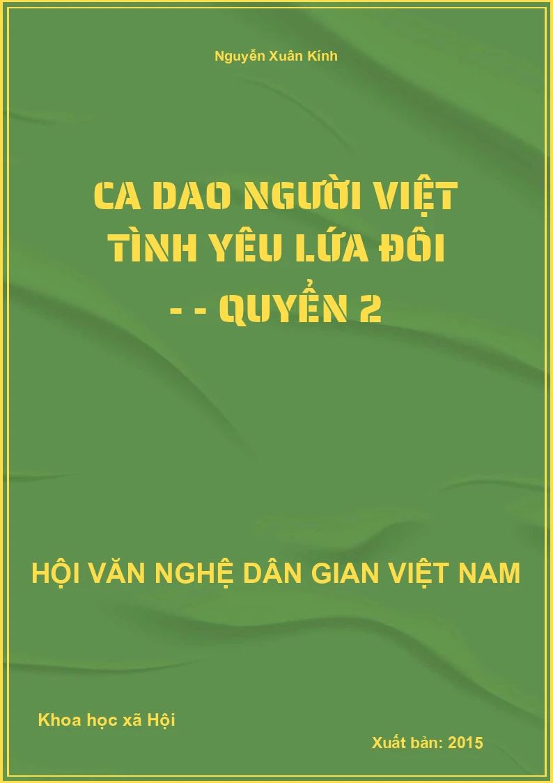 Ca Dao Người Việt Tình Yêu Lứa Đôi - Quyển 2