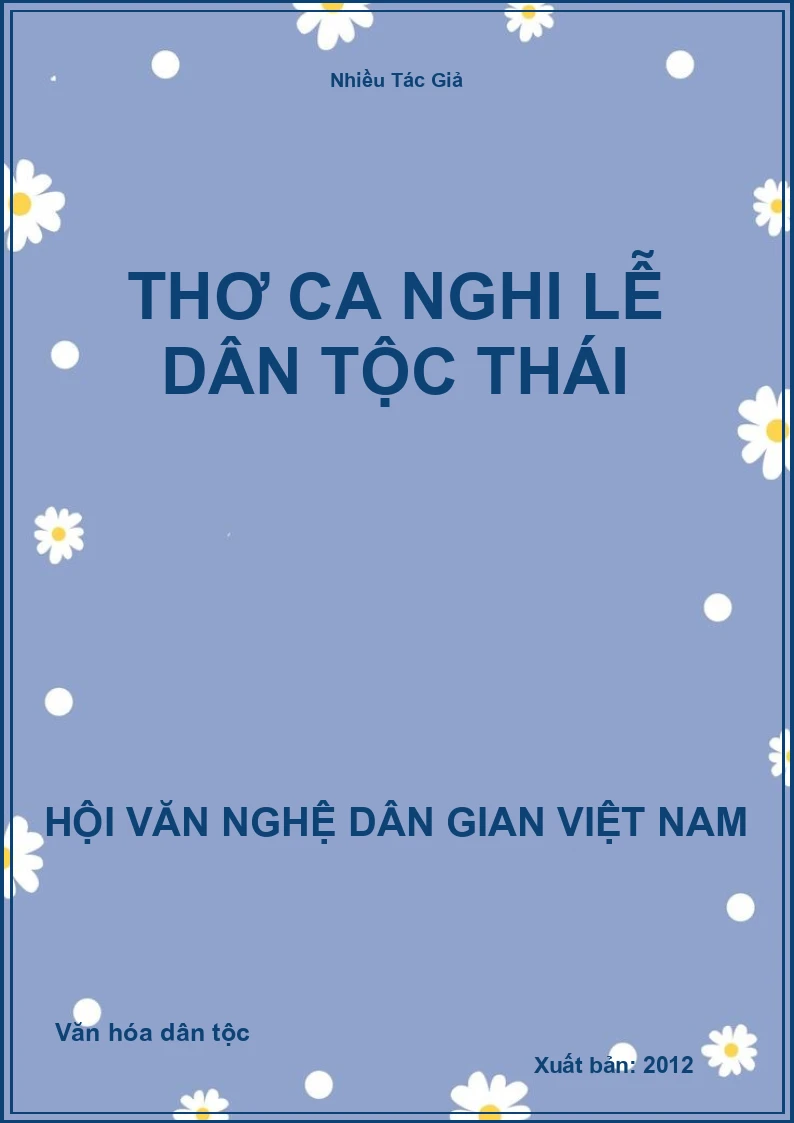 Thơ Ca Nghi Lễ Dân Tộc Thái