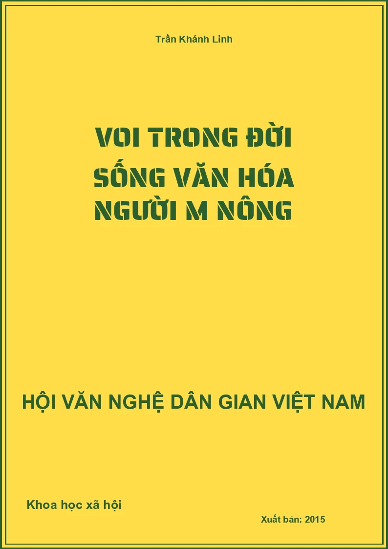 Voi Trong Đời Sống Văn Hóa Người M Nông