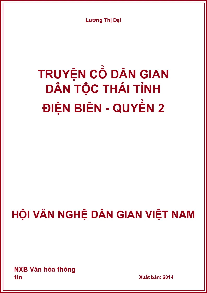Truyện Cổ Dân Gian Dân Tộc Thái Tỉnh Điện Biên - Quyển 2