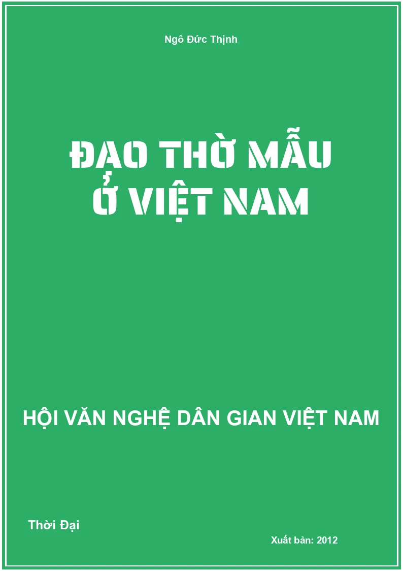 Đạo Thờ Mẫu Ở Việt Nam