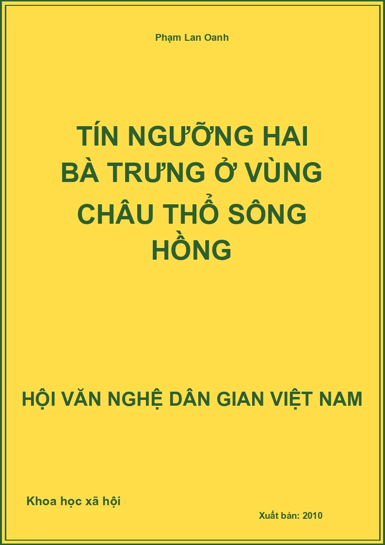 Tín Ngưỡng Hai Bà Trưng Ở Vùng Châu Thổ Sông Hồng