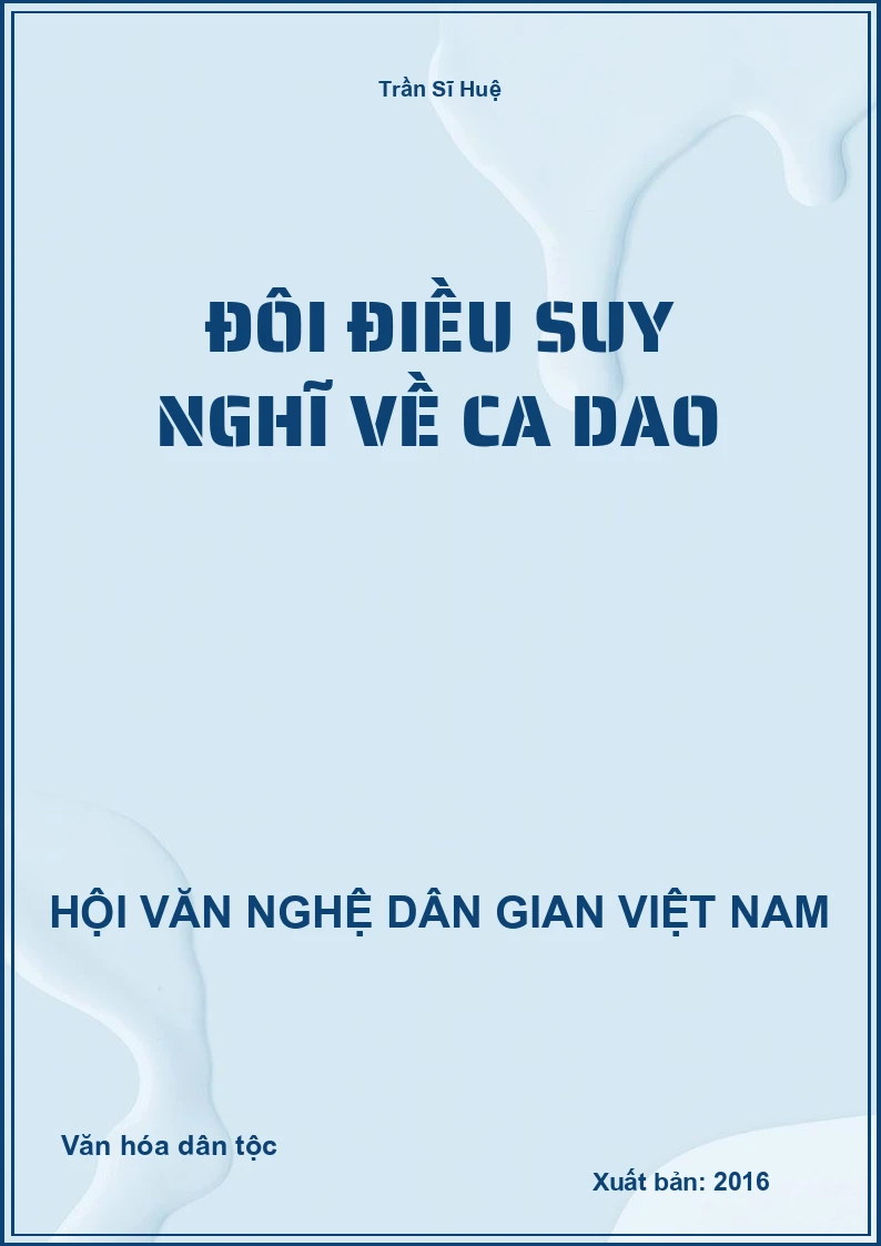 Đôi Điều Suy Nghĩ Về Ca Dao