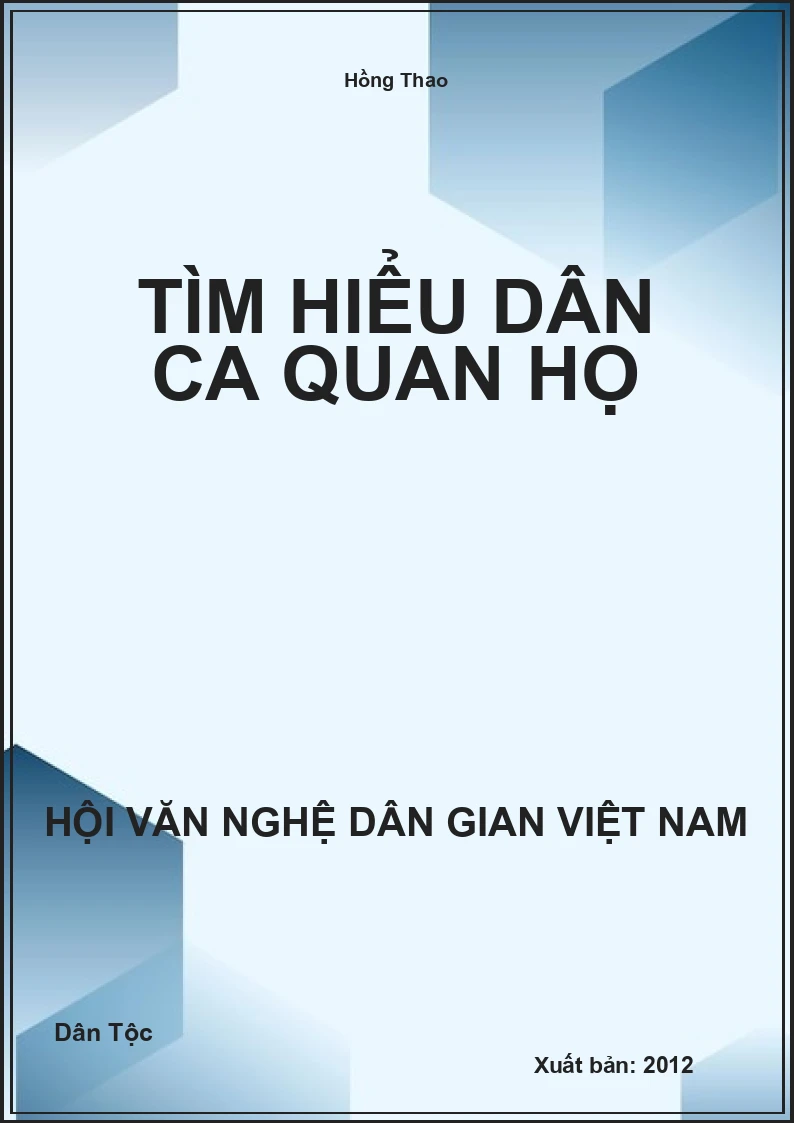 Tìm Hiểu Dân Ca Quan Họ