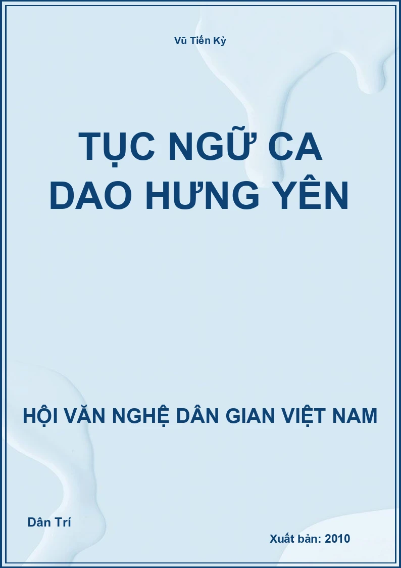 Tục Ngữ Ca Dao Hưng Yên