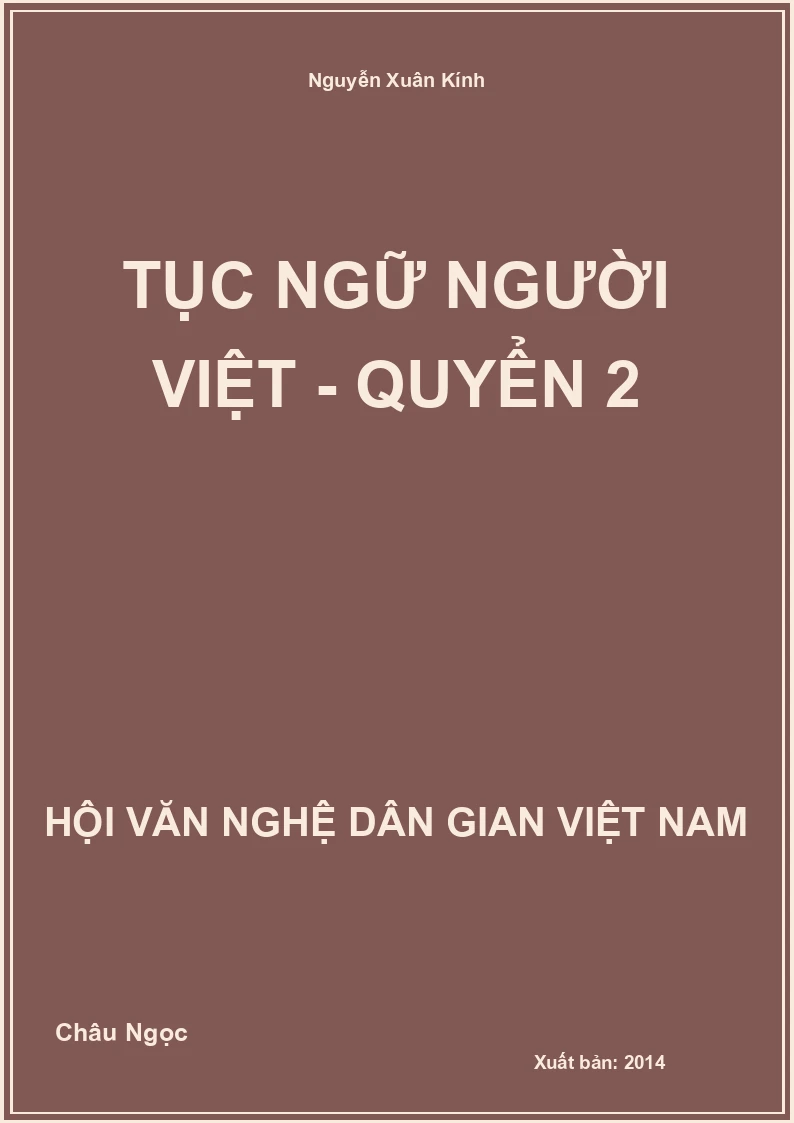 Tục Ngữ Người Việt - Quyển 2