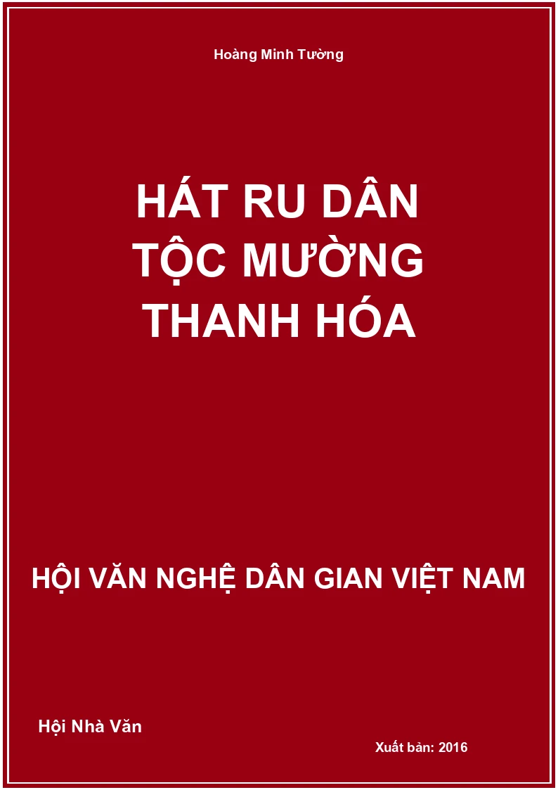 Hát Ru Dân Tộc Mường Thanh Hóa