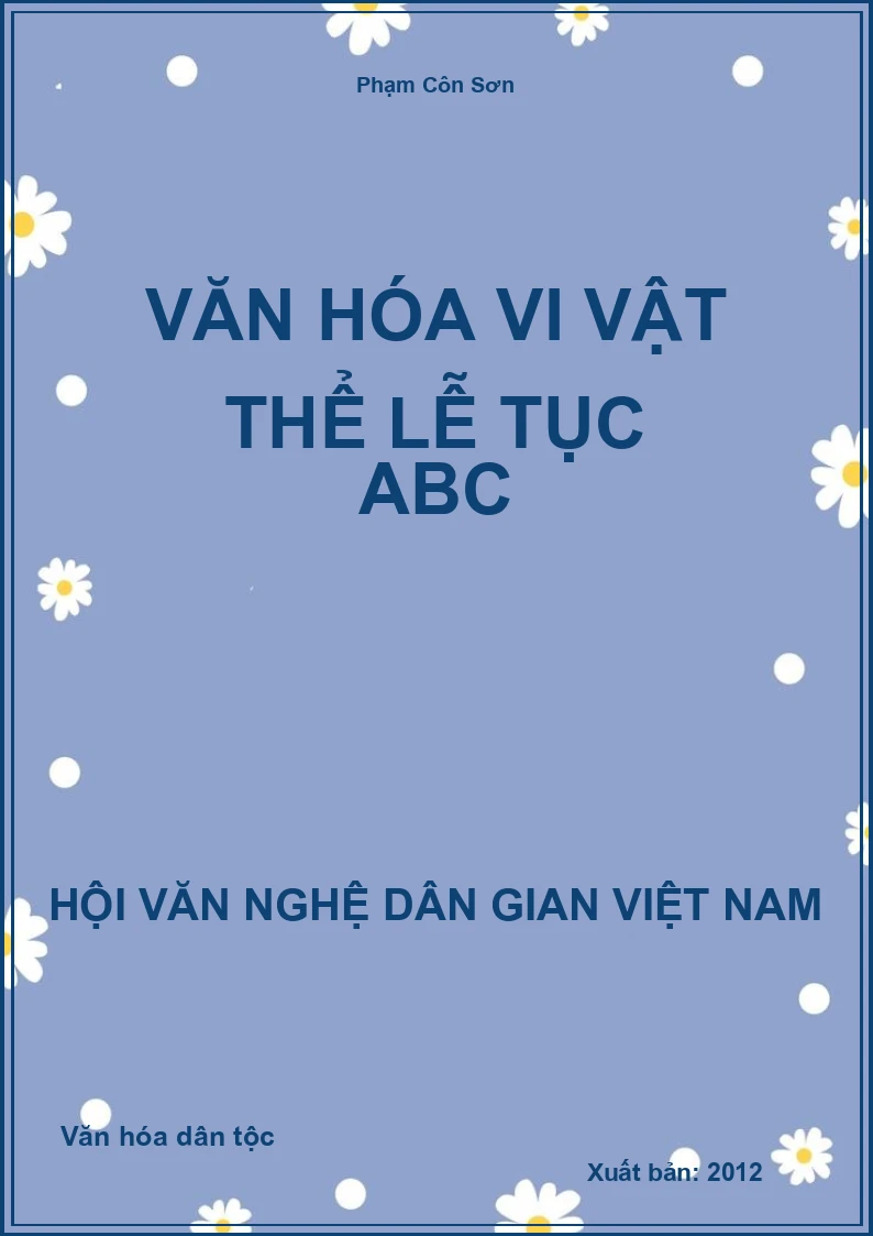 Văn Hóa Vi Vật Thể Lễ Tục Abc