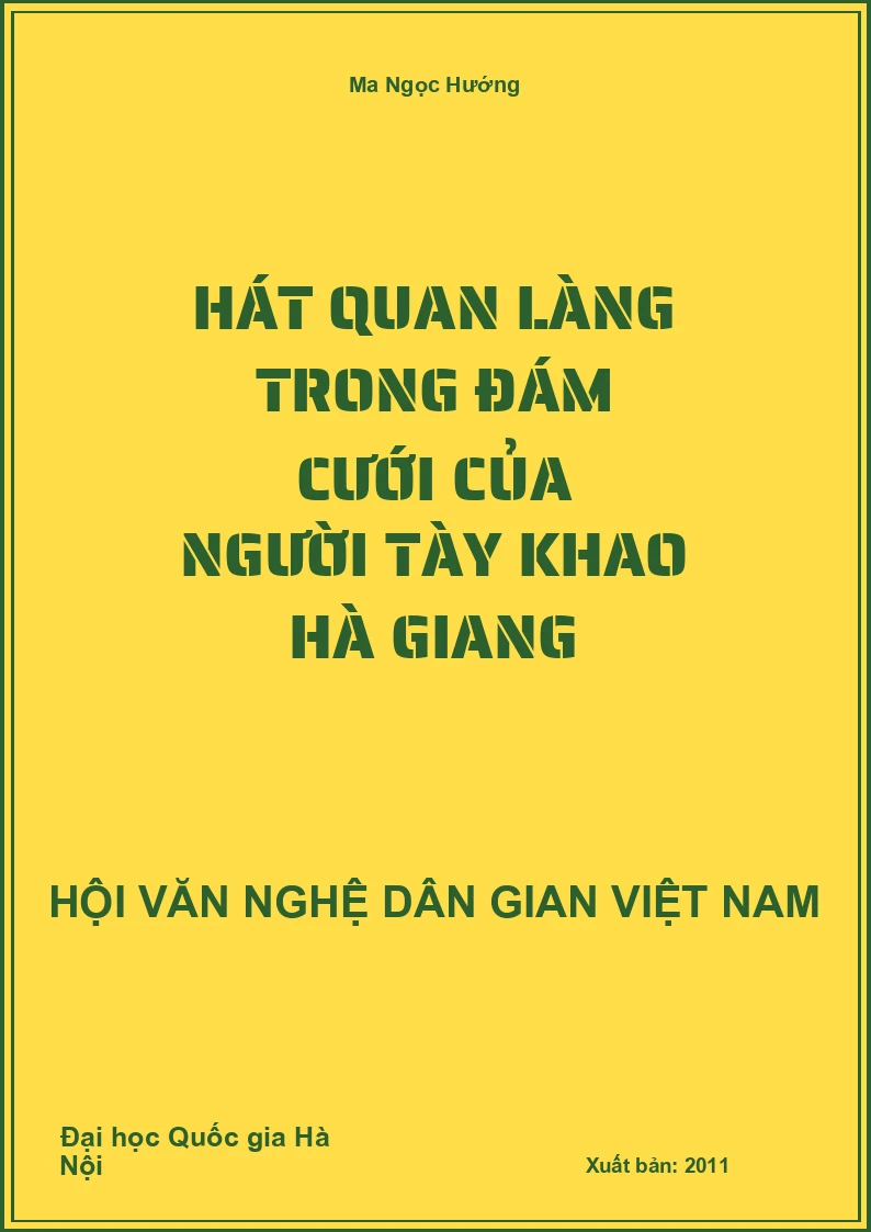Hát Quan Làng Trong Đám Cưới Của Người Tày Khao Hà Giang