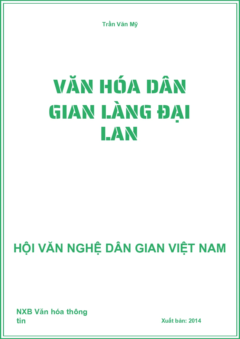 Văn Hóa Dân Gian Làng Đại Lan