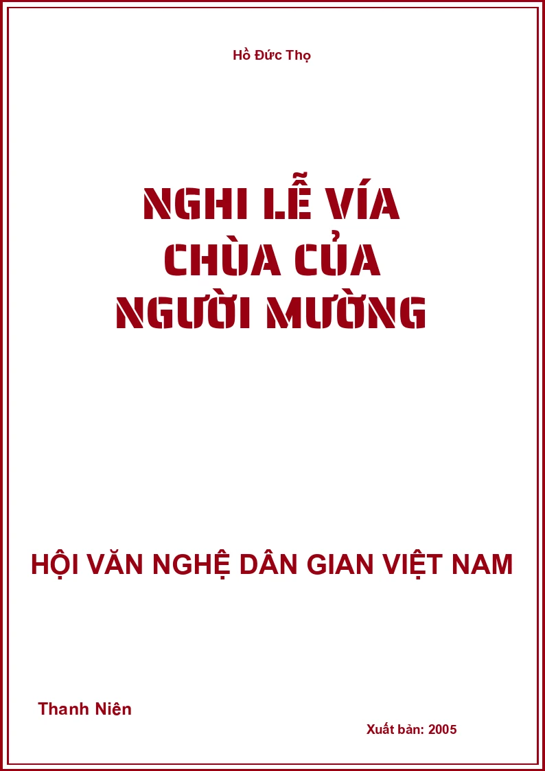Nghi Lễ Vía Chùa Của Người Mường