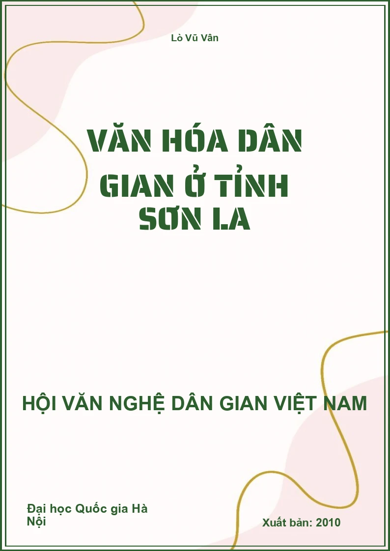 Văn Hóa Dân Gian Ở Tỉnh Sơn La