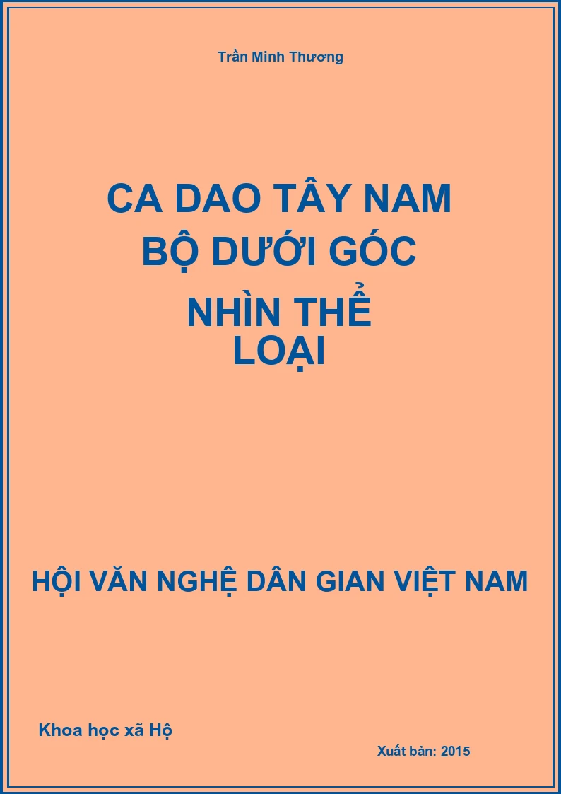 Ca Dao Tây Nam Bộ Dưới Góc Nhìn Thể Loại