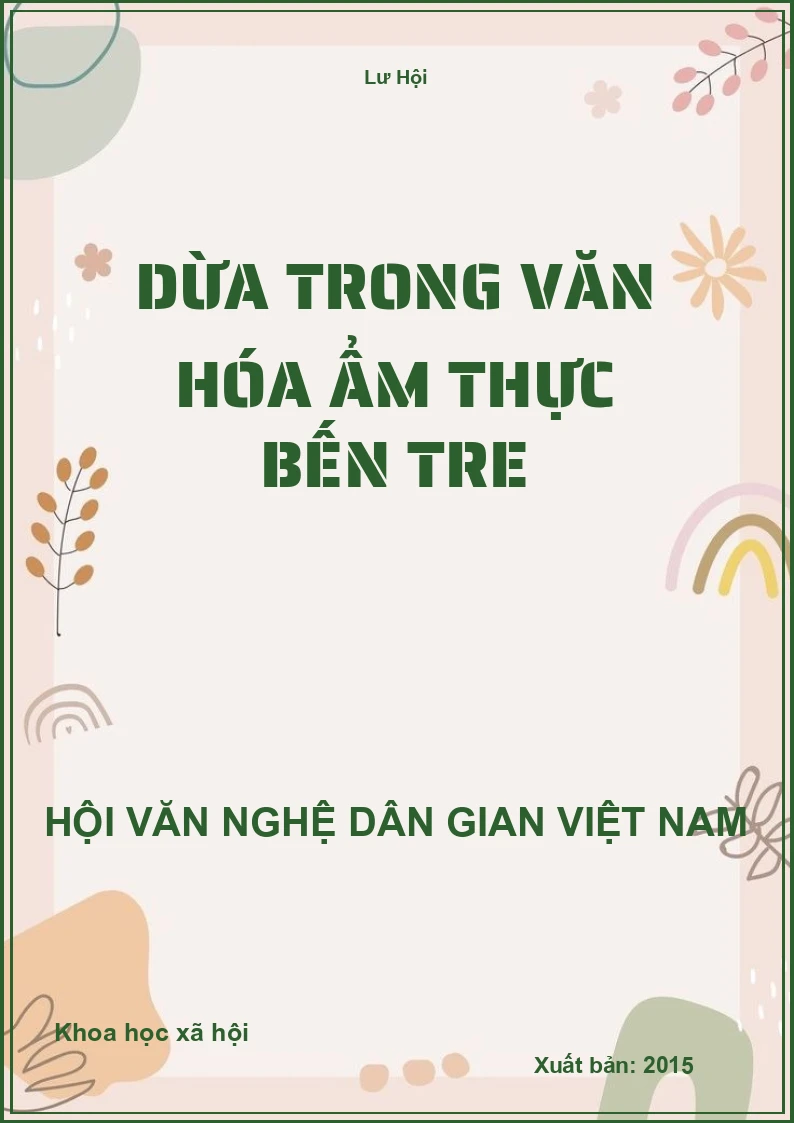 Dừa Trong Văn Hóa Ẩm Thực Bến Tre
