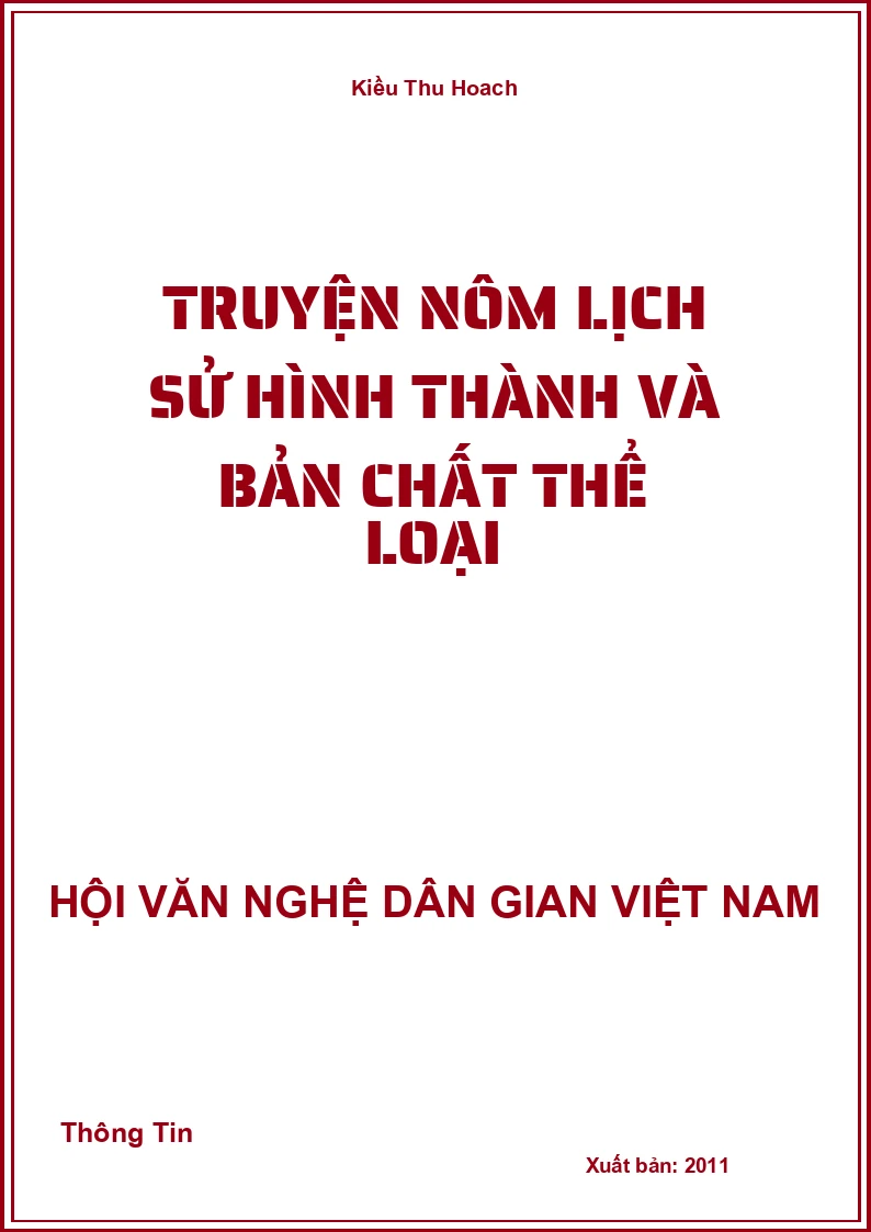 Truyện Nôm Lịch Sử Hình Thành Và Bản Chất Thể Loại