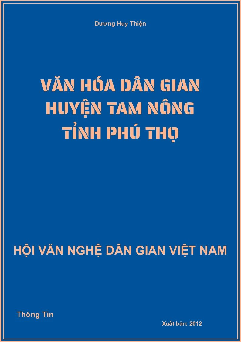 Văn Hóa Dân Gian Huyện Tam Nông Tỉnh Phú Thọ