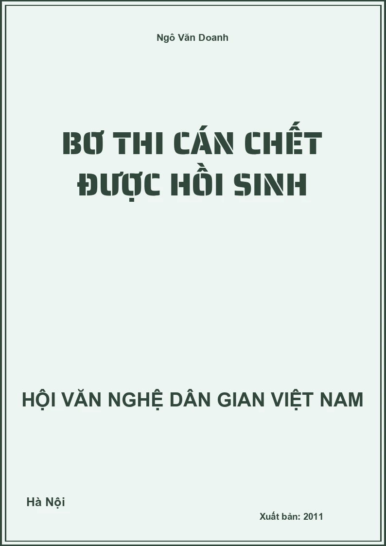 Bơ Thi Cán Chết Được Hồi Sinh