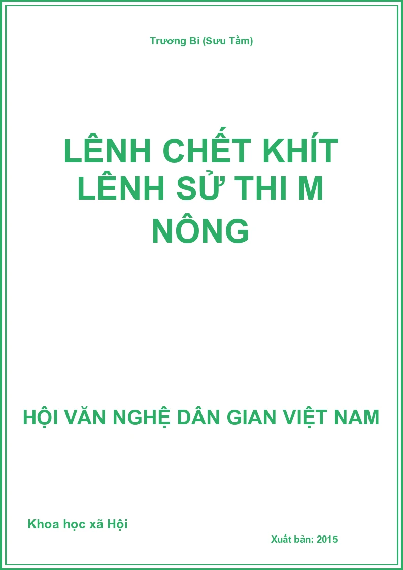 Lênh Chết Khít Lênh Sử Thi M Nông