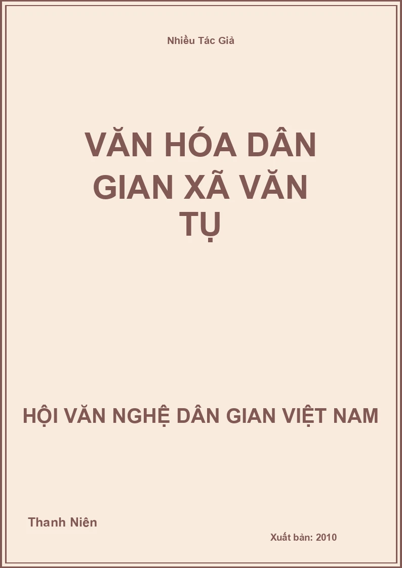 Văn Hóa Dân Gian Xã Văn Tụ
