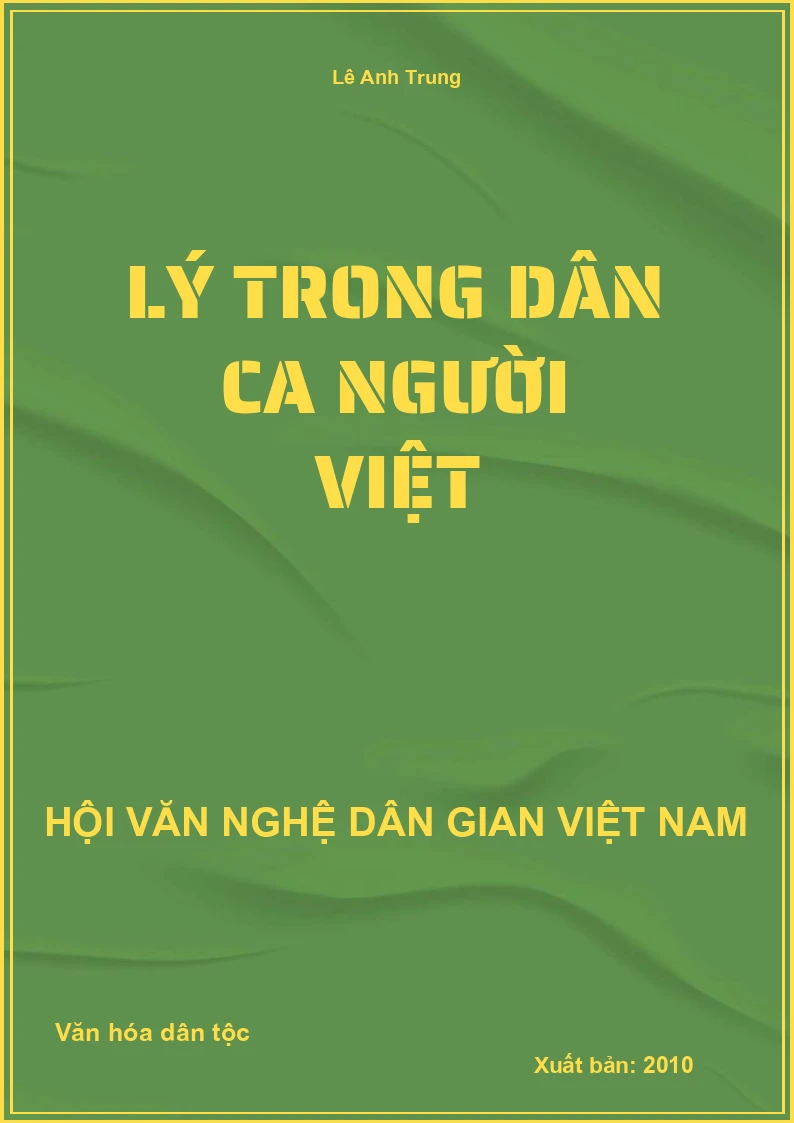 Lý Trong Dân Ca Người Việt