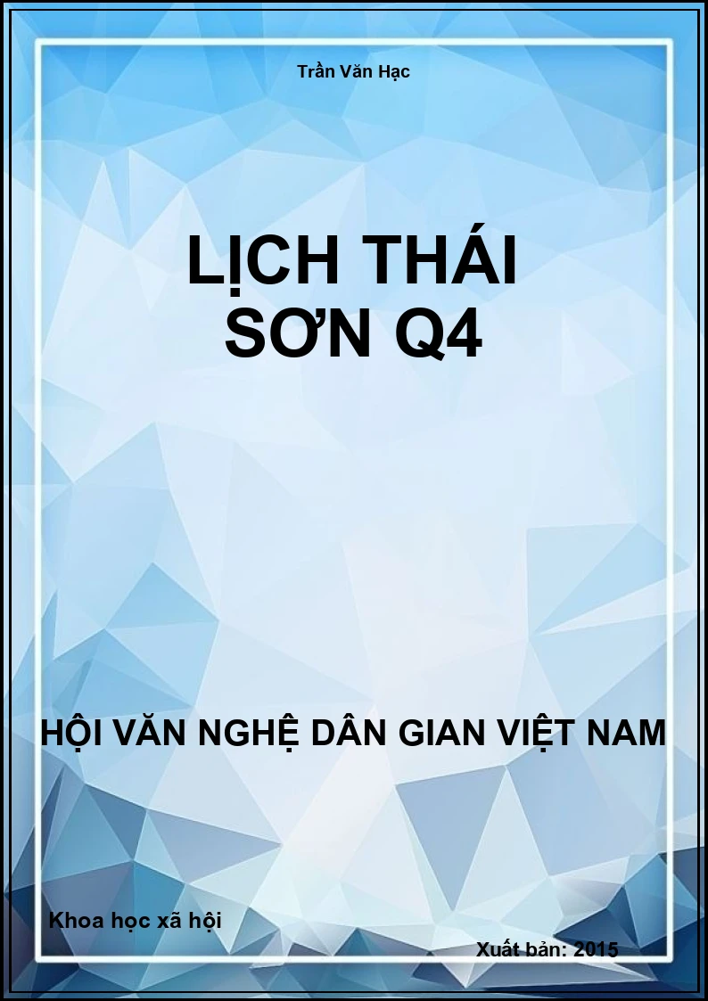 Lịch Thái Sơn Q4