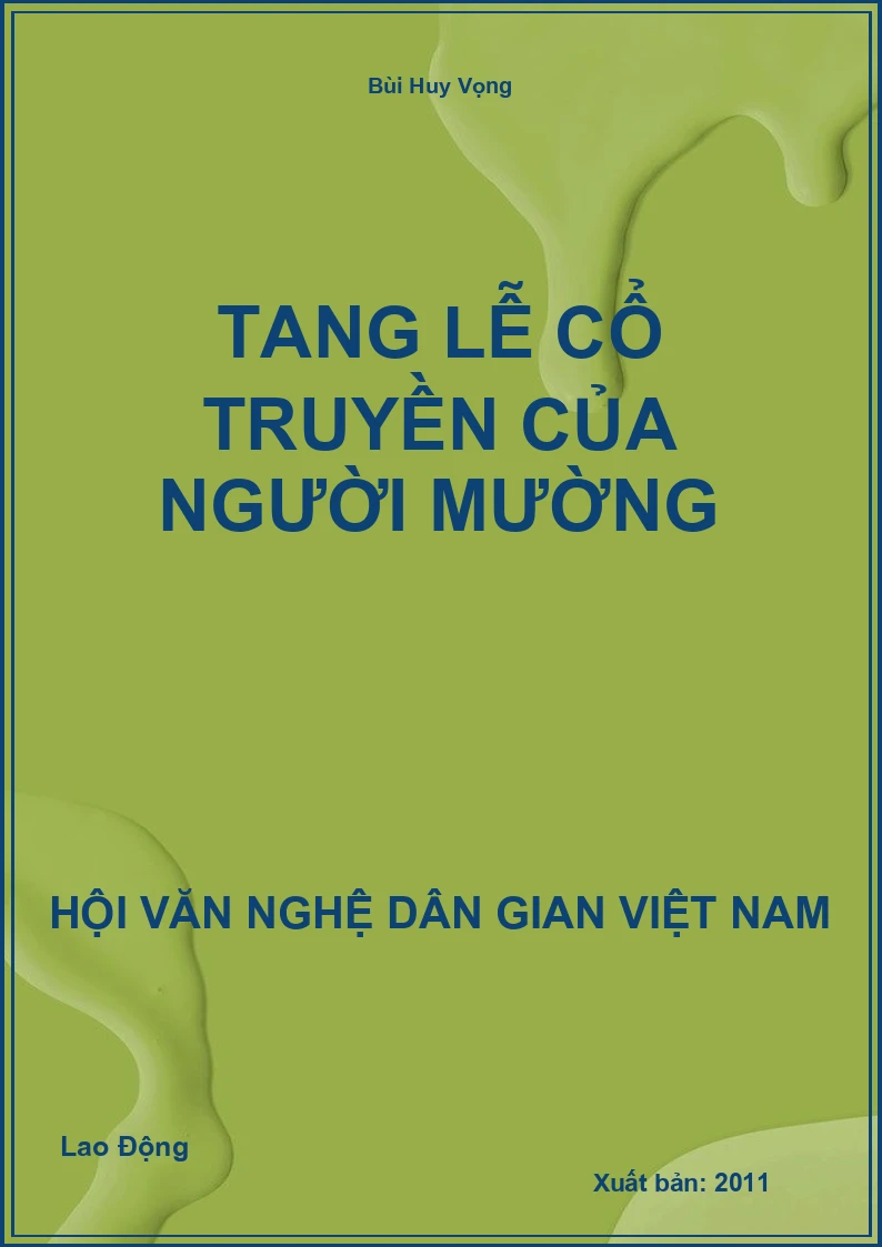 Tang Lễ Cổ Truyền Của Người Mường