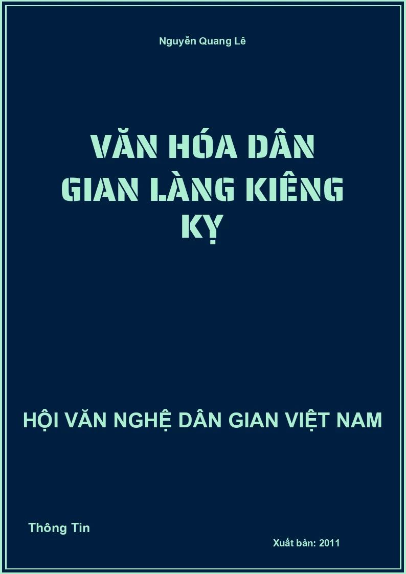 Văn Hóa Dân Gian Làng Kiêng Kỵ