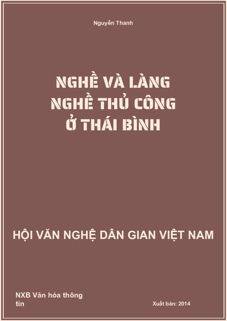 Nghề Và Làng Nghề Thủ Công Ở Thái Bình