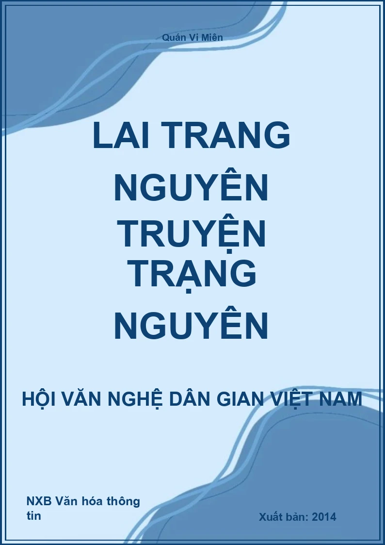 Lai Trang Nguyên Truyện Trạng Nguyên