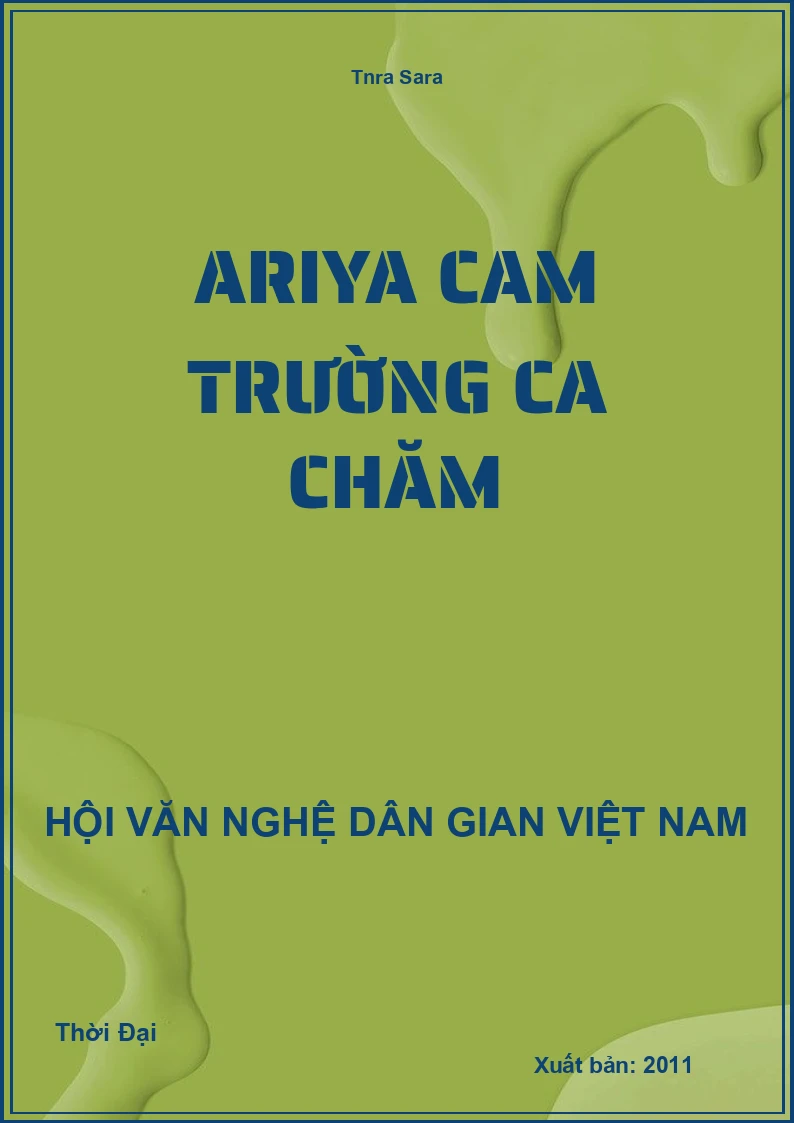 Ariya Cam Trường Ca Chăm