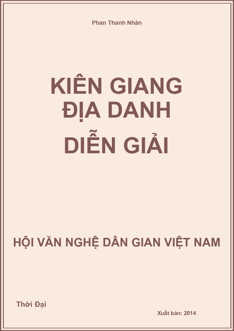 Kiên Giang Địa Danh Diễn Giải