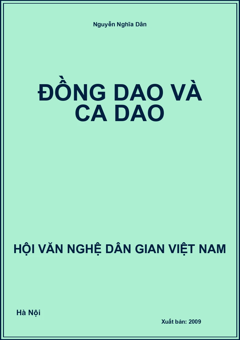 Đồng Dao Và Ca Dao
