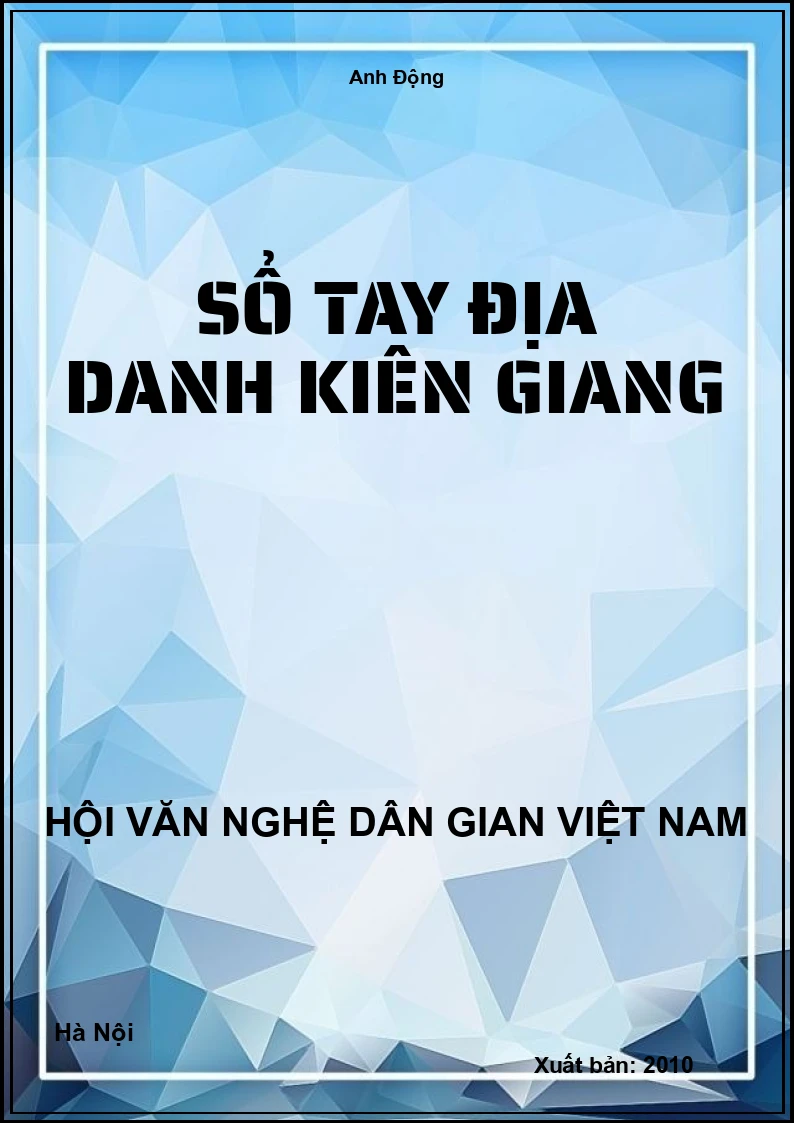 Sổ Tay Địa Danh Kiên Giang