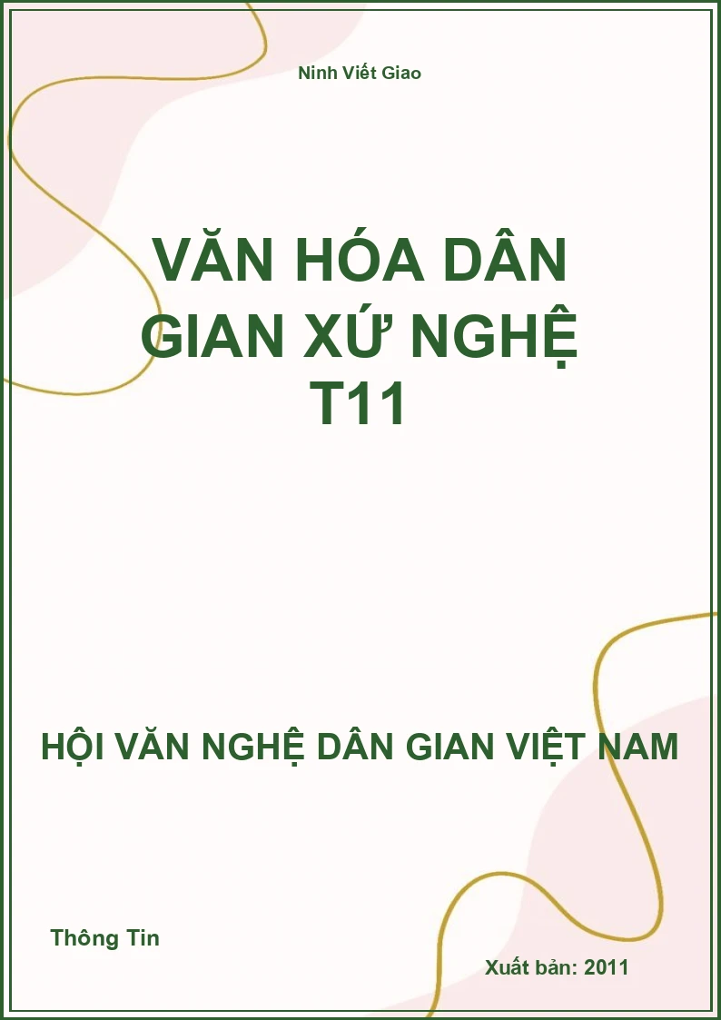 Văn Hóa Dân Gian Xứ Nghệ T11