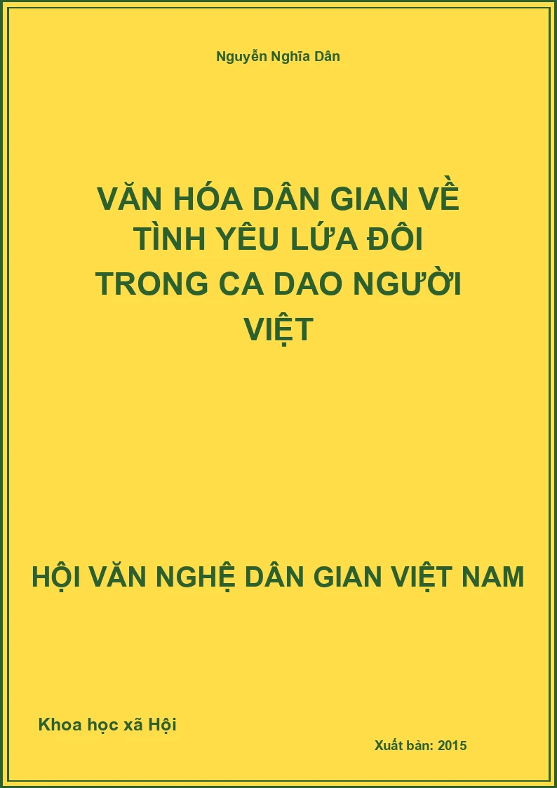 Văn Hóa Dân Gian Về Tình Yêu Lứa Đôi Trong Ca Dao Người Việt